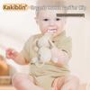 Kakiblin Organic Cotton Baby Soothing Doll with Removable Pacifier Clip