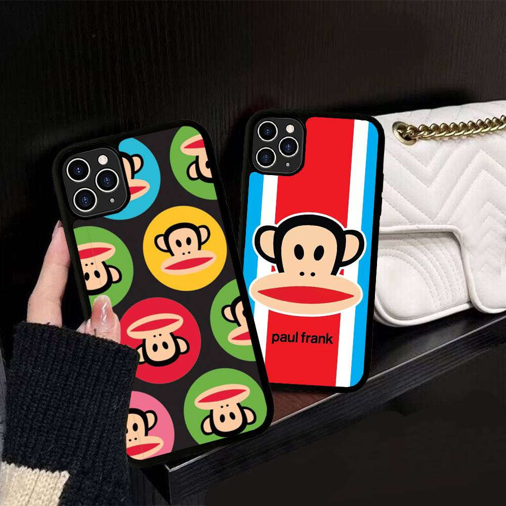 Classic Fashion Logo P-Paul F-Frank For Iphone 17 Air 16 15 14 13 12 11 Pro Max TPU+PC Plus Shockproof Back Phone Cover