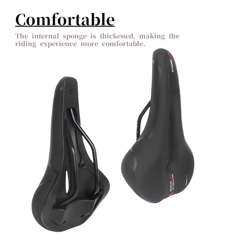 Comfortable foam bicycle seat cushion, shock-absorbing mountain bike hollow riding seat cushion, universal bicycle accessory