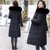 Winter Parkas Thick Warm Down Cotton Jacket Women Casual Fur Collar Hooded Padded Clothes Female Slim Overcoat