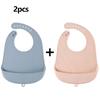 Baby Bib Adjustable Waterproof Bibs Babies Soft Edible Silicone Newborn Saliva Dripping Towel Drooling Children Scarf BPA Free