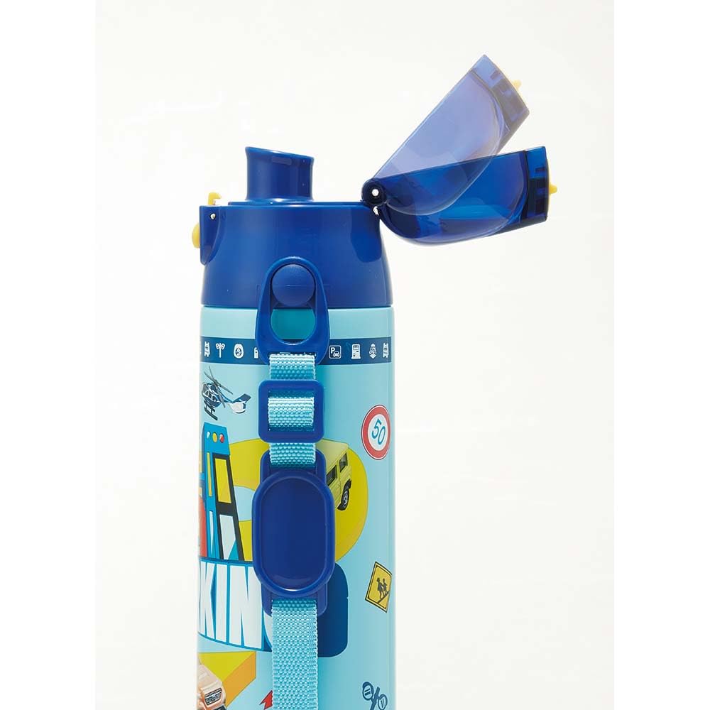 Skater Stainless Steel Water 580ml Direct 570ml Cup Tomica Lightweight and Cool Design for Kids' 2-Way Bottle, Drink, Drink, Design, Child-Friendly,