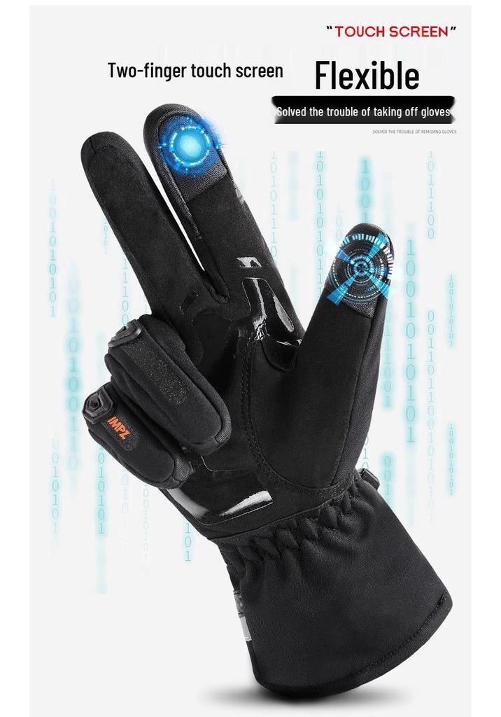 Suomy Waterproof Winter Motorcycle Gloves - Windproof, Touchscreen Compatible, Protective for Men