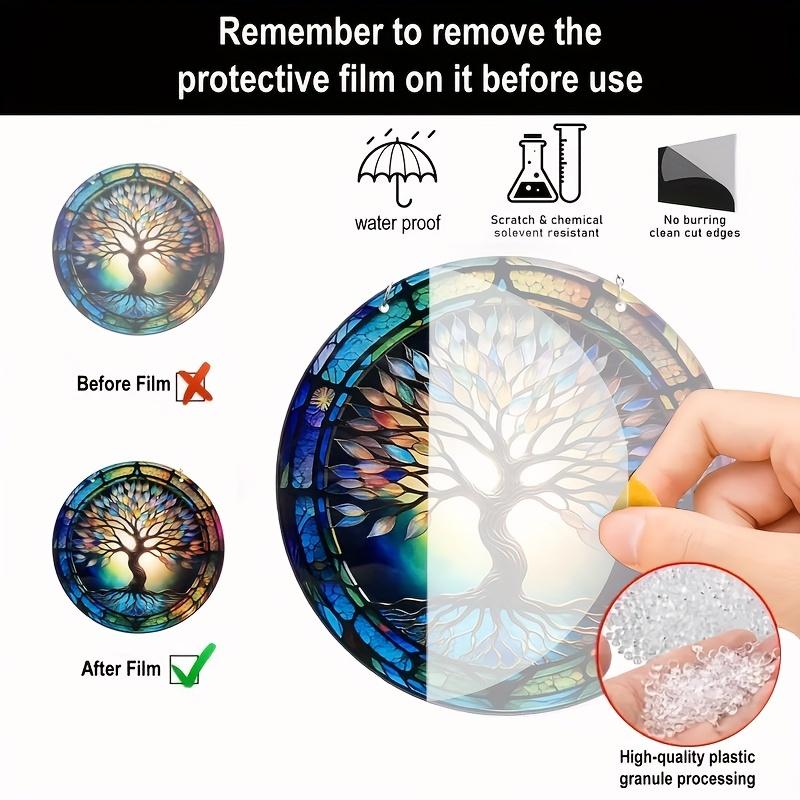 Tree of Life Hanging Decoration Hanging Pendant Wind Chime Suncatcher Home Window Ornament Garden Decor Car Interior Decoration
