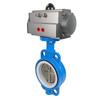 Valvă fluture pneumatică tip wafer Dalan D671X-16Q cu garnitură PTFE