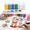 Künstlerbedarf 2,6 mm Perlen DIY Nachfüllpack Tragbar Transparentes Perlen-Nachfüllpack Kreatives Große Kapazität Material-Set Kinder Basteln