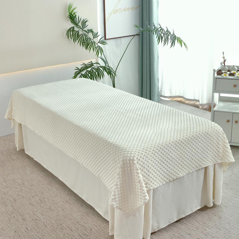 

Luxury Warm Soft Velvet Bean Bed Sheet For Beauty Salon Bed Covers Cosmetic Massage Spa Bed Table Cover With / Without Hole 120x230cm