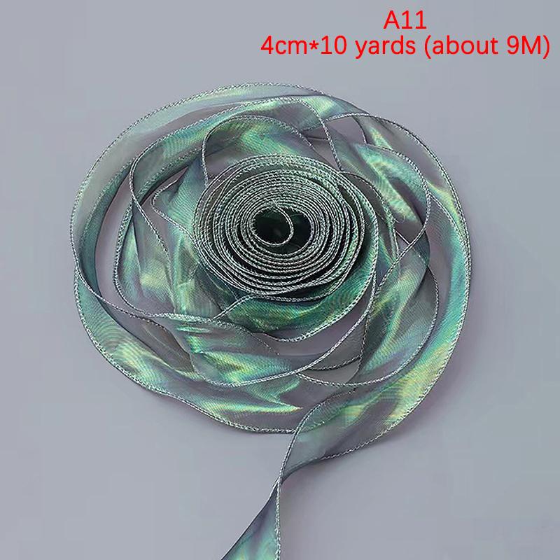 Fishtail Yarn Ribbon Cake Bow Headpiece Gift Baking Embellished Ribbon Flower Packaging Floral Yarn Ribbon