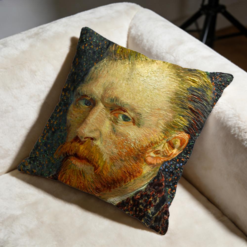 Hot VVincent Van Goghed Cushion Cover Soft Decorative Pillow Case Suitable for Bedroom Sofa Car Travel Use