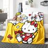 Hello Kitty'S Sweet Dreams Flannel Blanket Super Soft Warm Cozy Blanket For Sofa Bed Office Travel Allseason Home Decor Gift