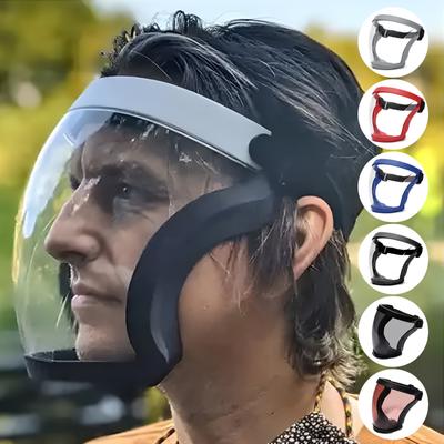 Bucătărie Protecție completă transparentă pentru casă Rezistă la stropi de ulei Capac pentru cap anti-aburire Ochelari de siguranță Mască de față unisex pentru protecție a ochilor