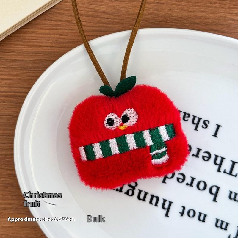 Cute Cartoon Christmas Plush Doll Pendant Christmas Tree Santa Claus Can Write Name Prevent Loss Pendant Decoration Gifts