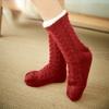 Boden Socken Erwachsene Zuhause Postpartale Socken Beinstulpen Schlaf Weihnachten Schnee Socken Korallenfleece Hausschuhe Teppich Socken