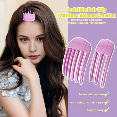 Invisible Hair Clip Comb Plastic Natural Volume Fluffy Styling Hair Root Lifting Comb