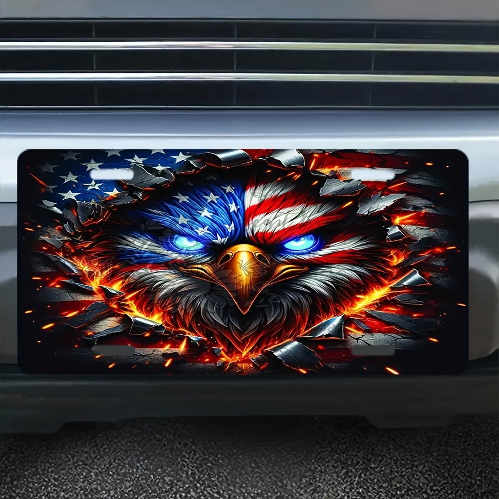 D Matte Aluminum License Plate Fun and Creative License Plate Suitable for Cars Trucks Homes Garages