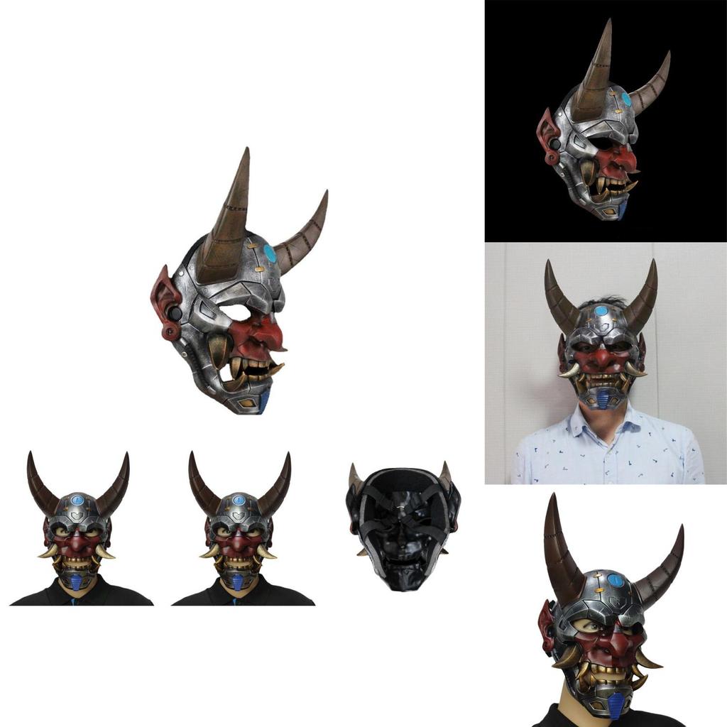 Mechanical Style Hannya Mask Prop With Resin Material For Christmas And Halloween Party Events