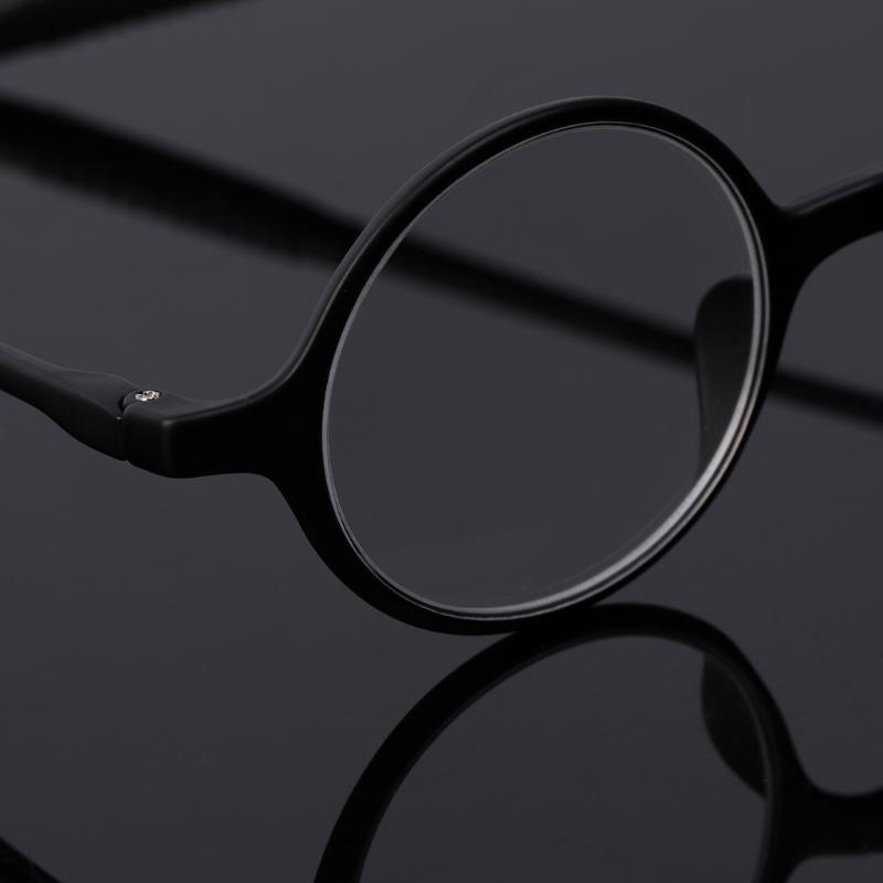 New Lightweight TR90 Round Reading Glasses Resin Presbyopia Eyeglasses +1.0~+4.0