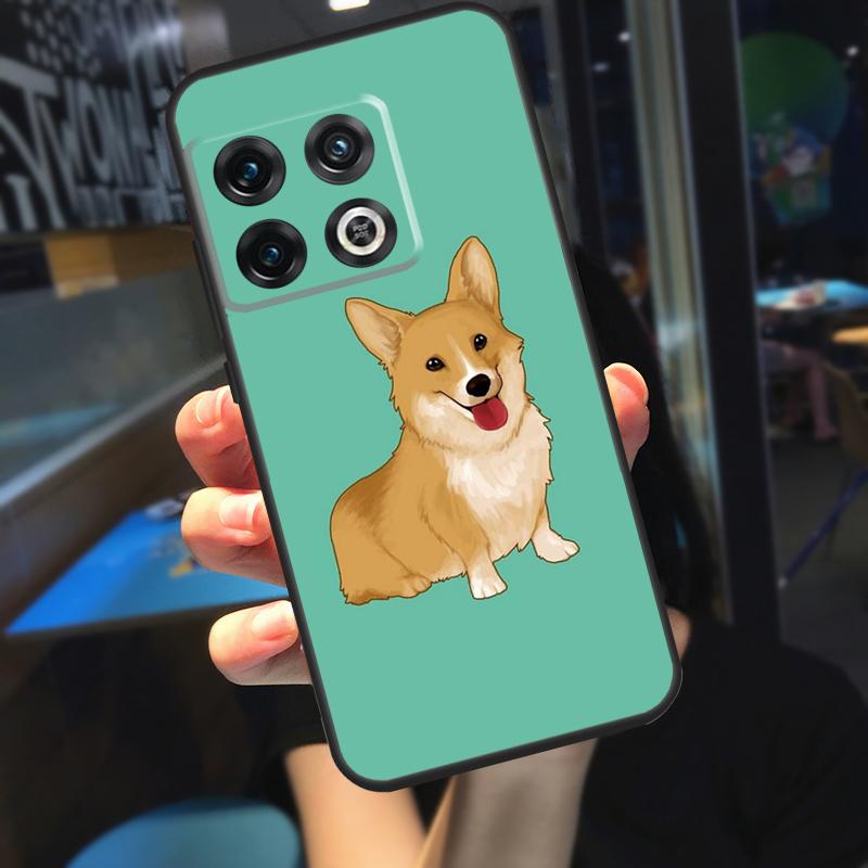 Corgi and Bubble Tea Funda For OnePlus 10T 8T 9RT 12 13 13R 11 9 10 Pro OnePlus Nord 4 CE 2 3 Lite N20 N30 Case