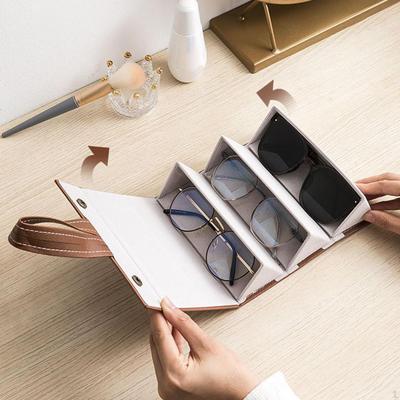 Compact Sunglasses Holder Box - Portable Eyeglasses Storage Case for Men and Women