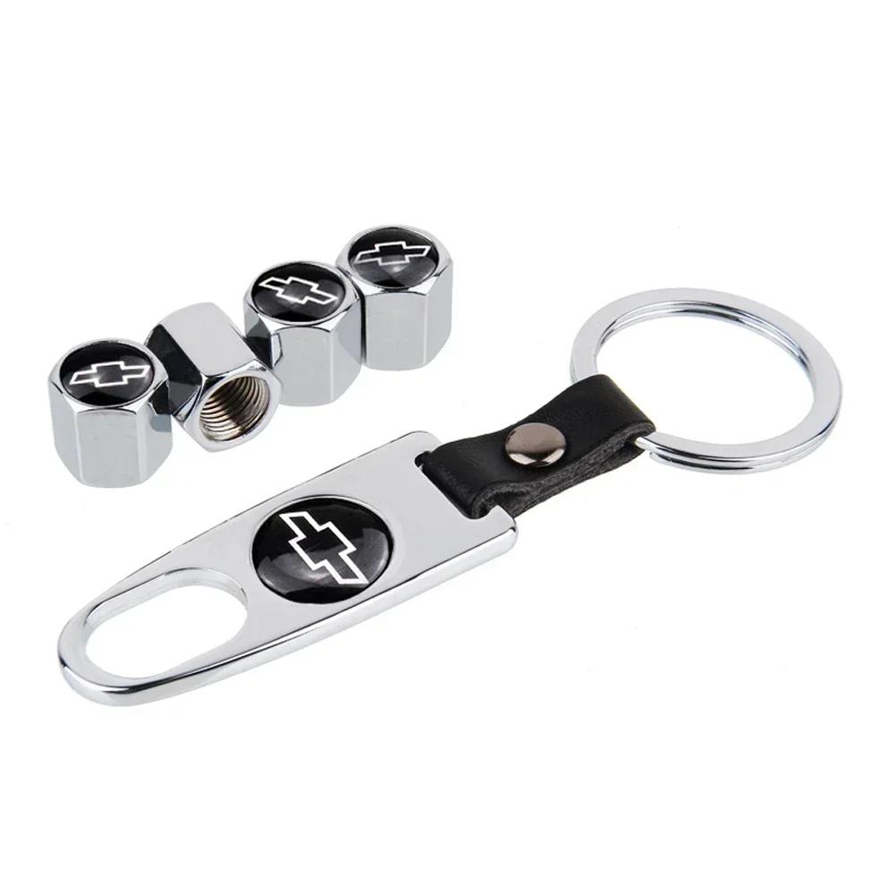 Car Wheel Metal Alloy Valve Caps For Chevrolet Cruze Malibu Spark Orlando Aveo Captiva Optra Trax Lacetti Tire Modification