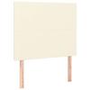 Tête de lit - MAISON EXCLUSIVE - Tête de lit LED - Similicuir crème - 80x5x118/128 cm - Hauteur réglable