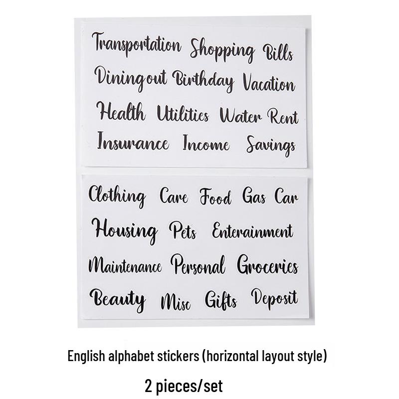 White and Blue Self-Adhesive Handwritten Label Stickers with Index Notes