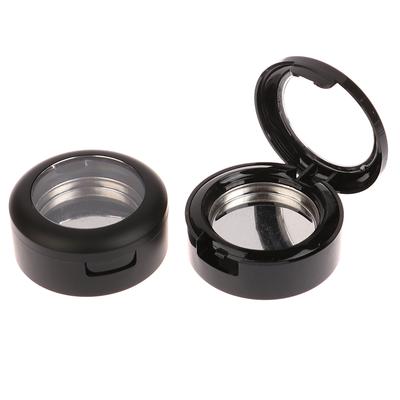 Pudełko na cienie do powiek Wymień puste pudełko Plastikowe etui na puder różu Pudełko na cienie do powiek z aluminiową tacą