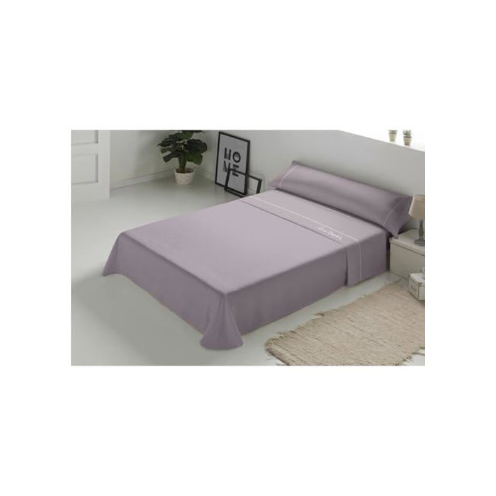 Parure de lit - Pierre Cardin - Mauve - Lit de 160 cm - Multicolore - Uni - Taille unique