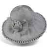 Spring and Summer New Flower Mesh Big Eaves Sunscreen Hat Women's Organza Sunshade Breathable Anti-ultraviolet Bucket Hat
