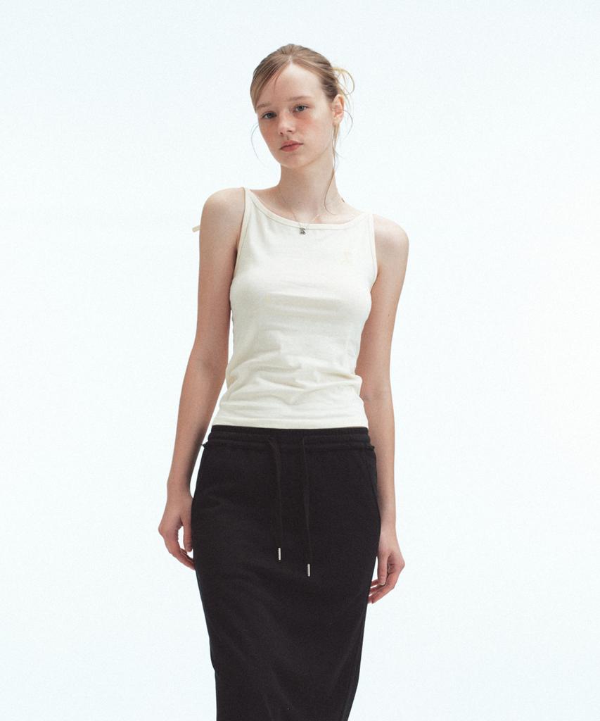REST&RECREATION Back Tie Sleeveless - Cream