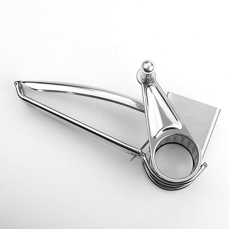 Multifunctional 430 Stainless Steel Cheese Grater with Hand-Crank & Multiple Blades