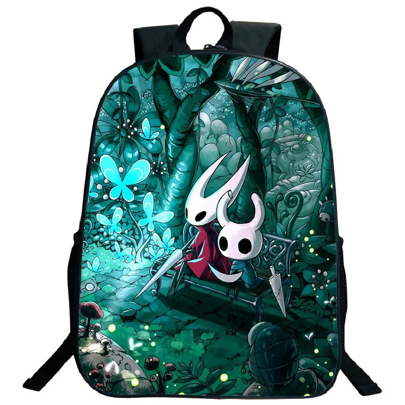 Hollow Knight Backpacks Hot Game Lightweight Laptop Teens School Bags Women Girls Capacity Cartoon Travel Mochilas