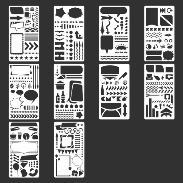 Art Journal Stencils Versatiled Border Design Template For Classroom Activities Home Crafts And Creative Projects