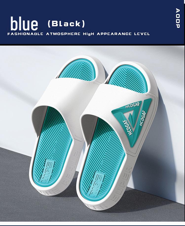 Pantoufles tendance pour hommes, antidérapantes, respirantes pour l'intérieur et l'extérieur – Chaussures d'été résistantes à l'usure