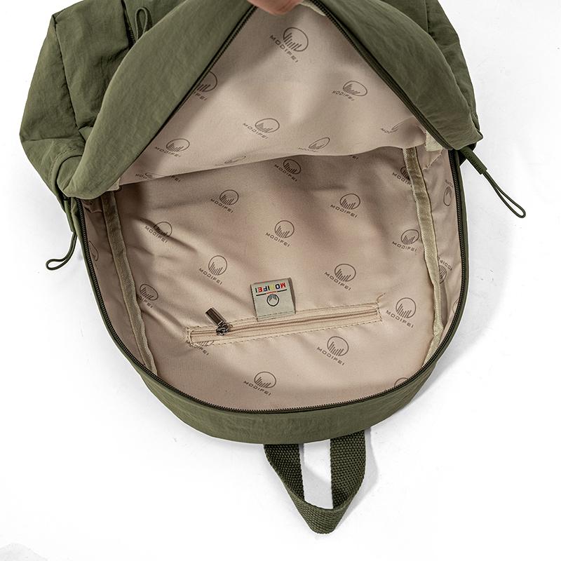 Solid Color Large Capacity Backpack Women's Travel Backpack