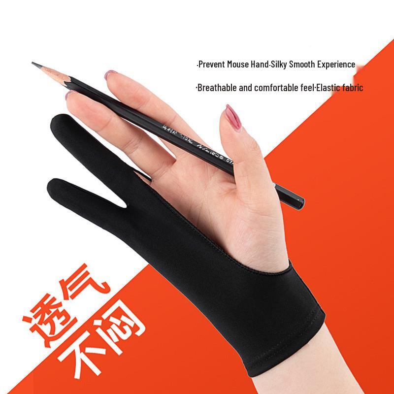 

Перчатки без пальцев для масляной живописи и рисования – Защита от загрязнений, износа, пота, грязи для использования с цифровым планшетом Black, Single-layer, Men s M чёрный