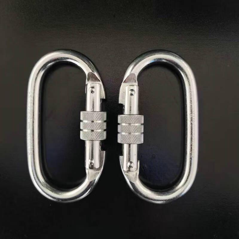 ML Galvanized Safety Self-Locking Carabiner (5-Pack)