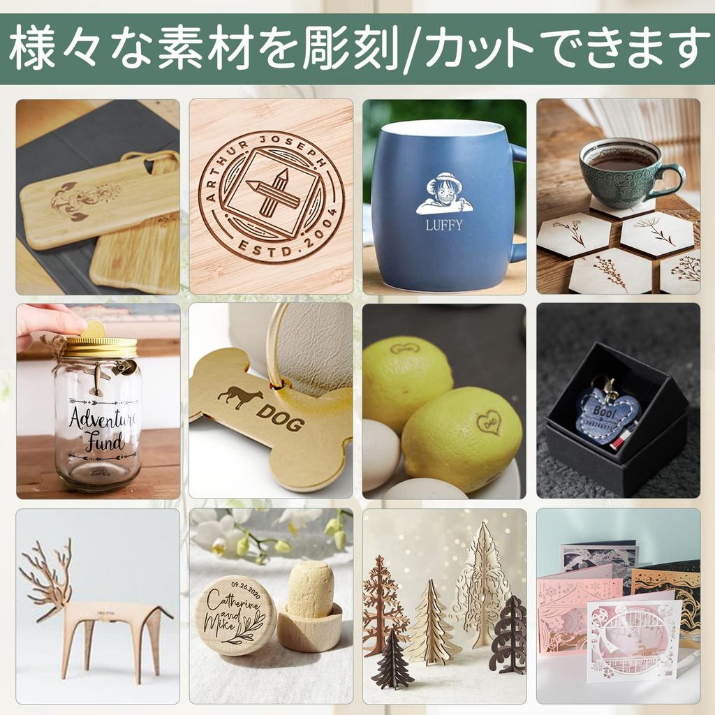 GORIFEI Laser Engraver 3000 mW Compact Desktop XN001 DKJ-GOR-002-BL