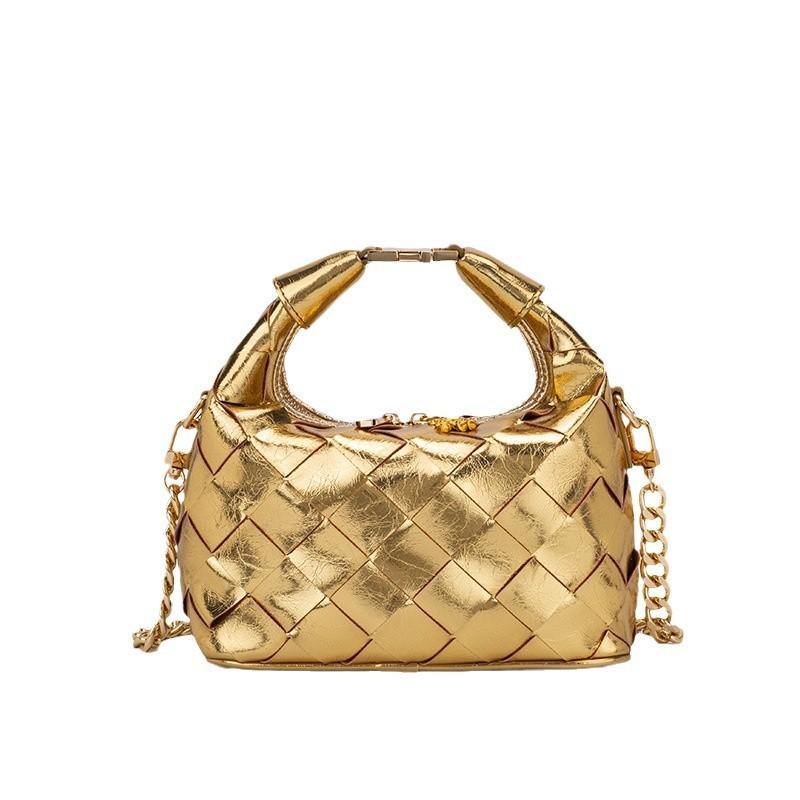 Nuova Borsa Tote Stile Xiaoxiang di Alta Gamma e Temperamentale, Nuova Borsa a Mano Intrecciata con Catena Versatile da Donna, Borsa a Spalla Singola/Crossbody