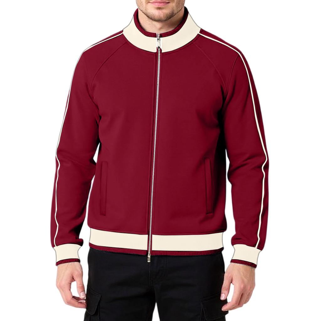 Men's  Women's  Shoulder Insertion  Standing Collar  Zipper  Cardigan  Leisure  Hoodie  Coat