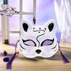 [Joyasslly] Fox Mask Cosplay Set of 3 with Bells, Japanese-Style Fox Mask, Costume Ornament, Accessory, Halloween, Festival, Summer Festival, School