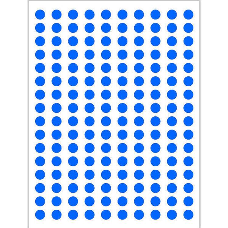 10 Colors Mixed Polka Dot Round Label Stickers: Small & Large, Red, Yellow, Blue, Green, Pink, White, Black, Orange