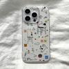 Painted Phone Case for iPhone 12 13 15 16 iPhone 16 12 13 14 15 Pro  14 15 16 Pro Max Coverage Shockproof Anti-Fingerprint Fresh Style Protective Case