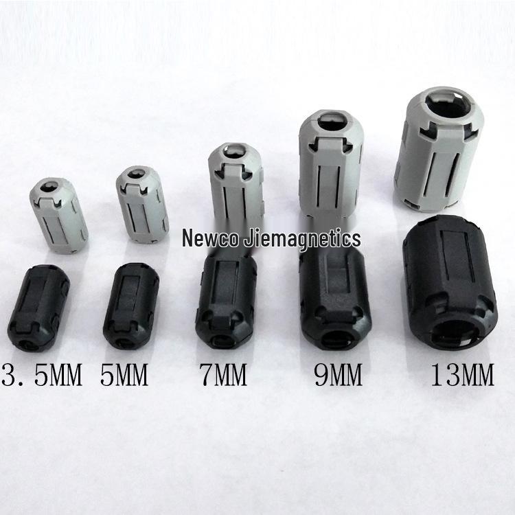 Anti-Interference Magnetic Ring Ferrite Core Snap-On EMC Nickel-Zinc Shield Filter