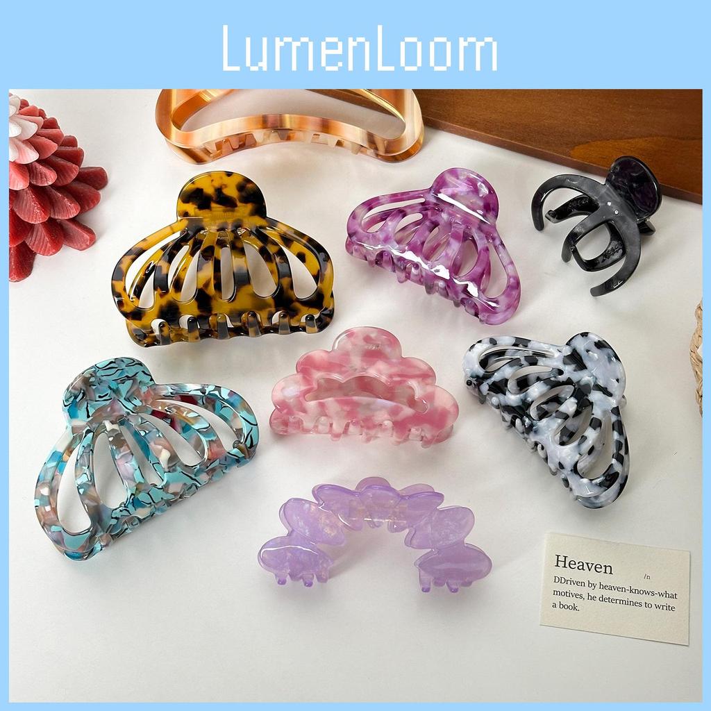 Floral Acetate Gorgeous Hair Claw Clip For Trendy Hairstyles And Statements Fashion