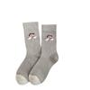 Cute Plush Puppy Cashmere Socks, Women's Mid-calf Socks, Autumn and Winter Thickened and Fleece Warm Cartoon Wool Long Socks