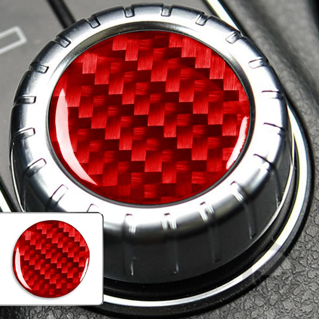 Carbon Fiber Interior Central Multimedia Rotary Button Trim Sticker For Mercedes-Benz CLA C117 2014-2018 GLA X156 2015-2019
