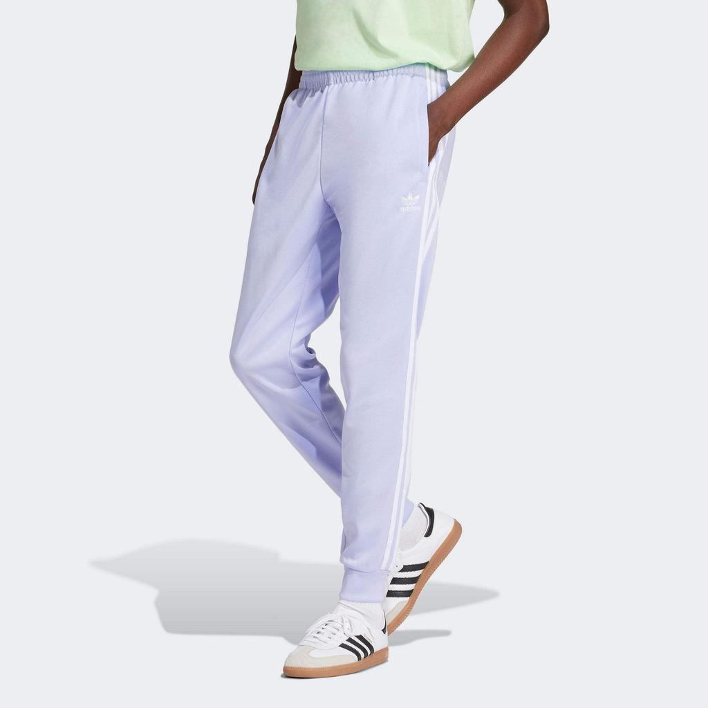 adidas Originals Adicolor Classics Sst Three Stripe Color Block Logo Retro Sports Pants Men Pants Purple IR9879