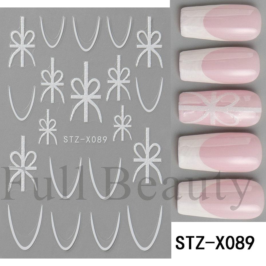 Nail Art Stickers Valentine's Day Romantic Mini Love Hollow Love French Love Adhesive Nail Stickers