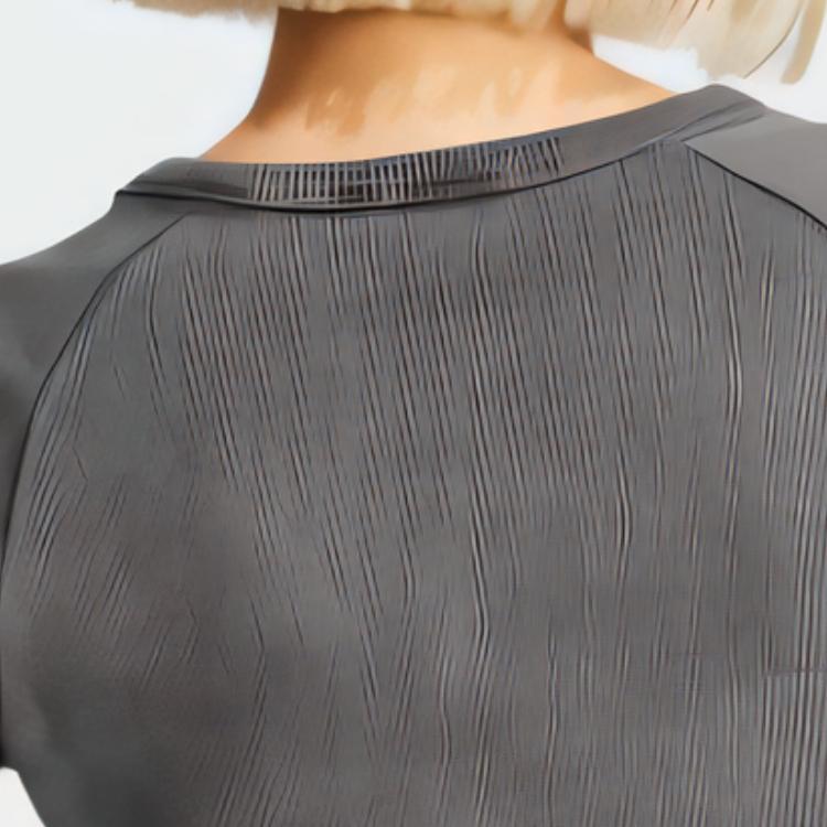 Adidas Womens Ribbed Long Sleeve Crop Top Black Women Streetwear JD0014